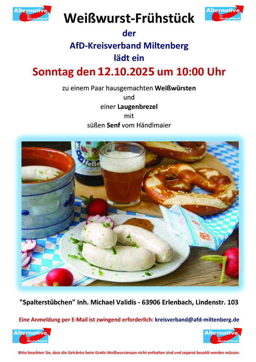 Weißwurst-Frühstück